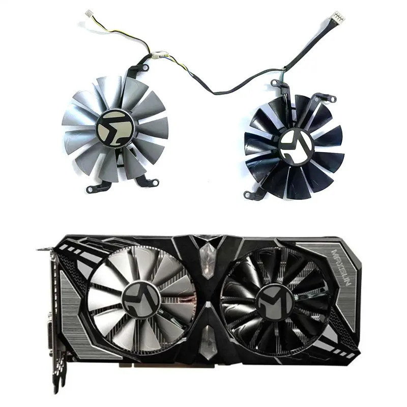 Quạt GPU 85MM 4PIN RTX2060 mới cho Maxsun GeForce RTX 2060 SUPER GTX1660S GTX1660 Quạt Card Video