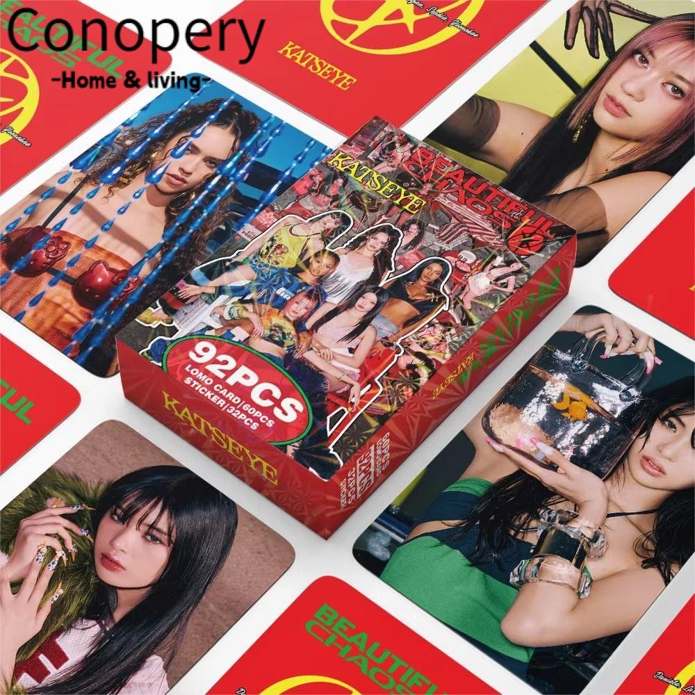 CONOPERY 92 Cái / bộ Thẻ Ảnh KATSEYE Lomo, VẺ ĐẸP LARA DANIELA KATSEYE Album LOMO Cards, MANO MEGAN 