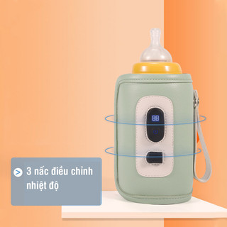 Túi ủ ấm bình sữa cao cấp PotableBaby, 3 chế độ sưởi ấm bình sữa cho bé-KHOAIBABY