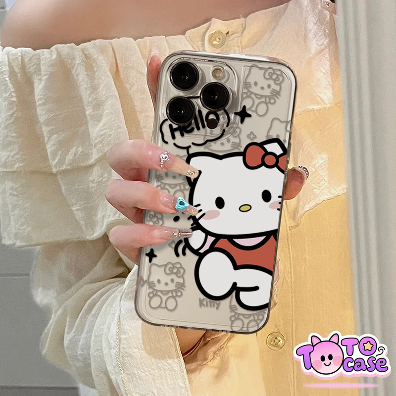 Ốp Lưng Cho Oppo  A15 A16K A12E A76 A78  A16 A58 A60 A57 A3 A77S Reno5 RENO11 Bìa mềm Hello Kitty hì