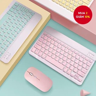 Bộ bàn phím và chuột Mini không dây có thể sạc lại siêu mỏng cho máy tính bảng Ipad Điện thoại Tv Remote