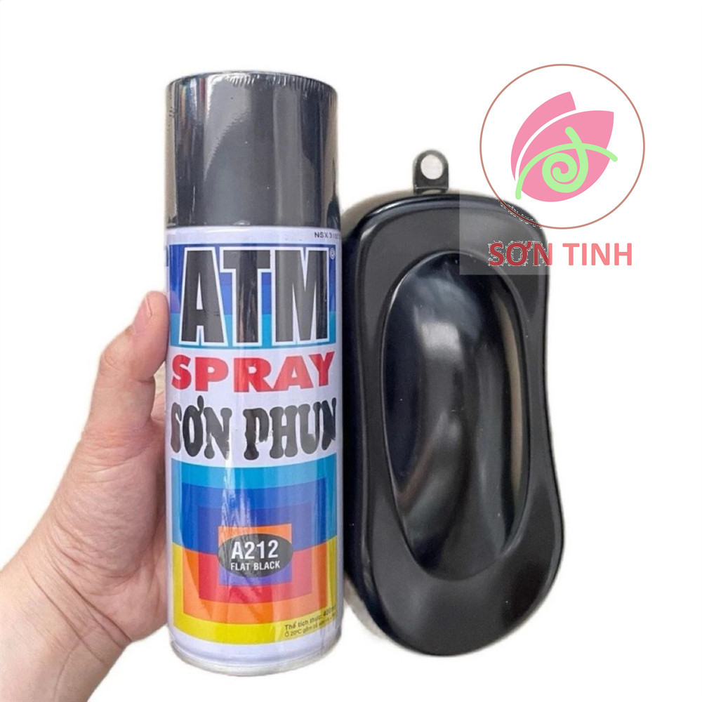 SƠN XỊT MÀU FLAT BLACK ĐEN MỜ. ĐEN NHÁM A212 ATM