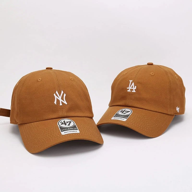 Real Shot One to One MLB Light Luxury Hat 47brand Phong cách mới thêu mềm Logo LA Mũ bóng chày ️ ️ B