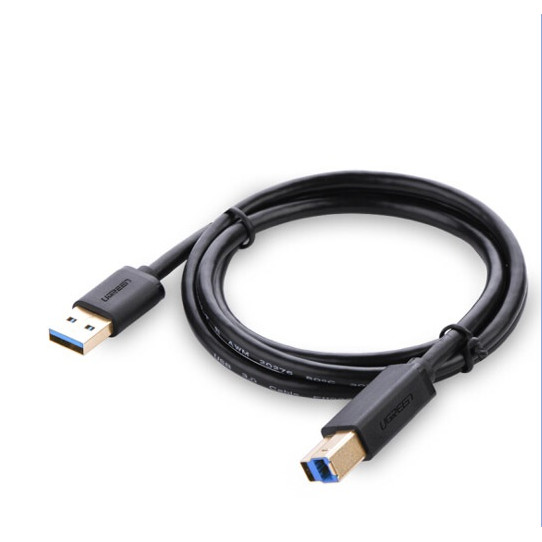 Cáp máy in USB 3.0 1m màu đen Ugreen (30753)  2m màu đen Ugreen (10372)