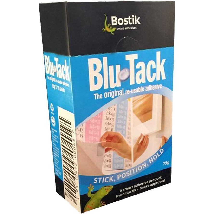 Bostik Blu-Tack Mastic Dính Không Độc Hại Gói Tiết Kiệm Ref 80108 [Gói 12]
