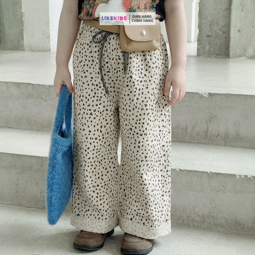 QUẦN JEAN cho bé gái hoạ tiết dễ thương, đáng yêu LikeKids E58