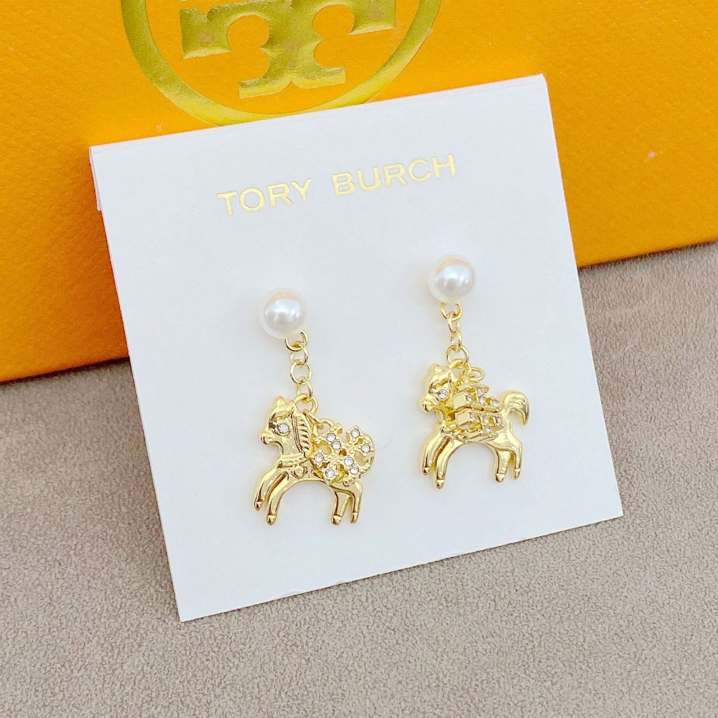 TM91 New stylish and simple design English letter animal pony-shaped zodiac year earrings for women
