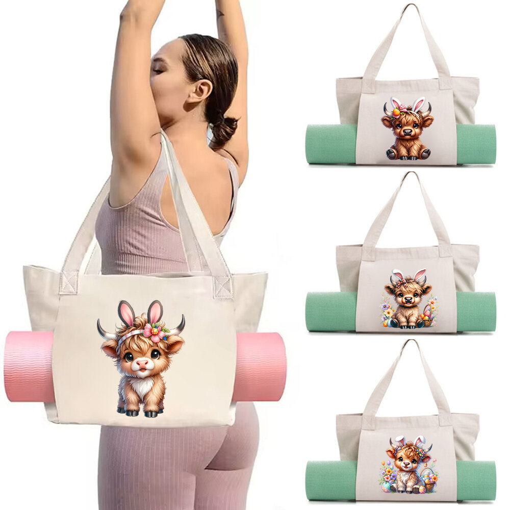 Túi vải bố tập yoga Canvas Yoga Bag Carry Yoga Mat & Accessories Yoga mat storage Gym Workout Bag  H