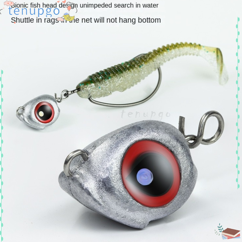 Đầu Jig TENUPGO Swimbait, Đầu Jig 3.5g / 5g / 7g / 10g Đầu Chì Mồi, 2025 Mềm Giun Dụ Đáy dạ quang Te