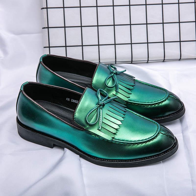 Nam Da Slip On Tua Rua Loafers Cổ Điển Thường Ngày Đầm Penny Loafers Vintage Trang Trọng Kinh Doanh 