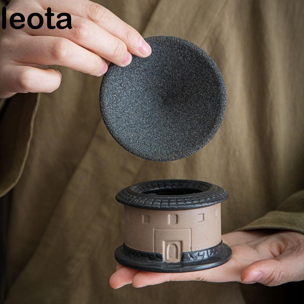 Bộ lọc cà phê gốm sứ siêu nhỏ LEOTA, Bộ lọc trà Hakka Tulou không xốp có thể tái sử dụng, Lễ trà Tòa