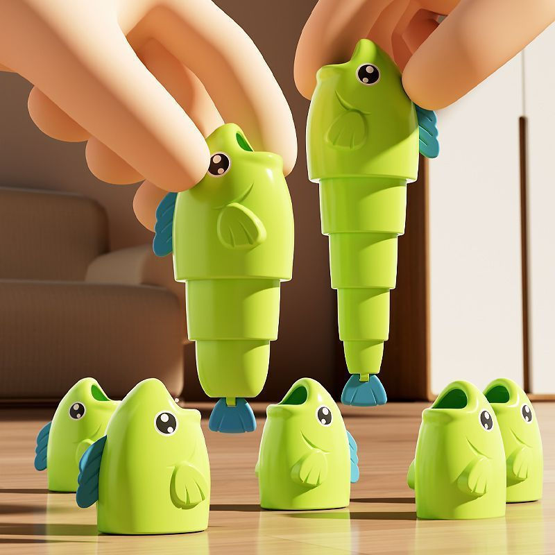 TQ~Spot Goods[More fish, more fun]Fishing toy parent-child interactive tabletop game, fun fishing pa