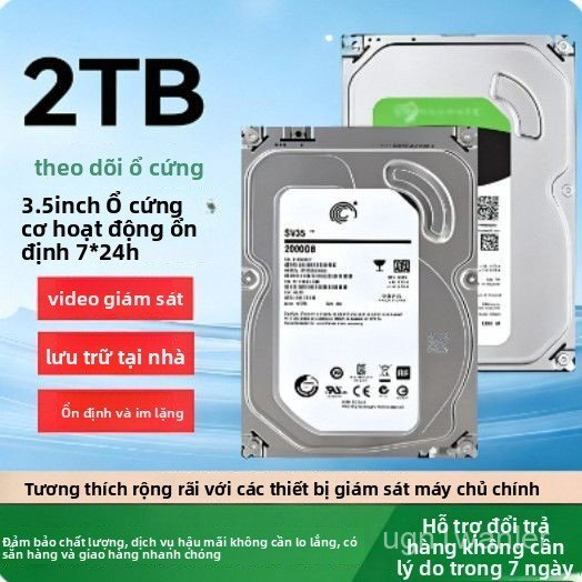 Ổ cứng HDD 1TB/2TB/3TB/4TB cho PC, đầu ghi camera, máy văn phòng, chơi game, lưu trữ dữ liệu tốc độ 