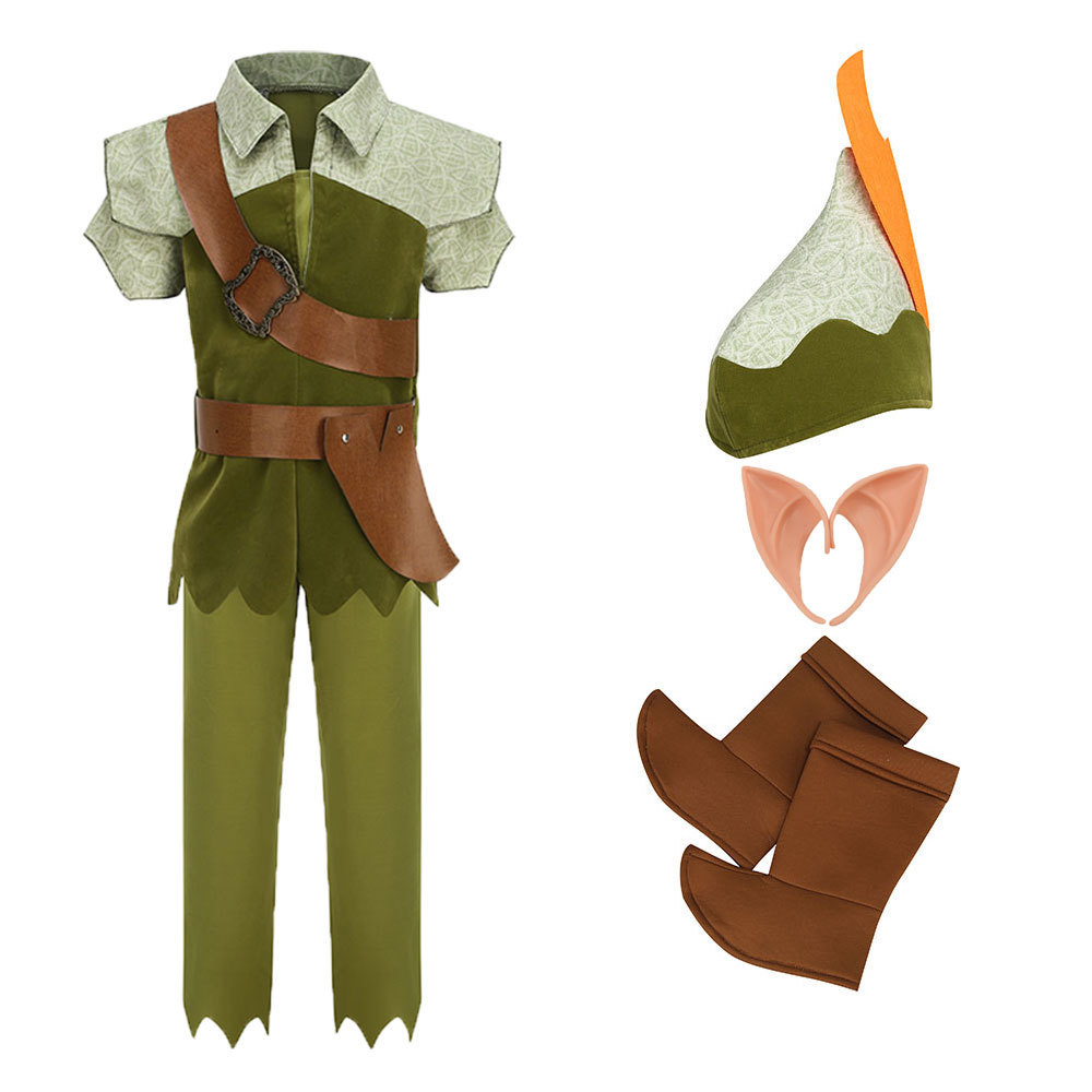 Halloween Trẻ Em Đảng Xanh Yêu Tinh Giáng Sinh Peter Pan Peter Pan Hiệu Suất Trang Phục Peter Pan Ph