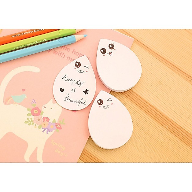 Note hình giọt nước - Giấy note hoạt hình dễ thương