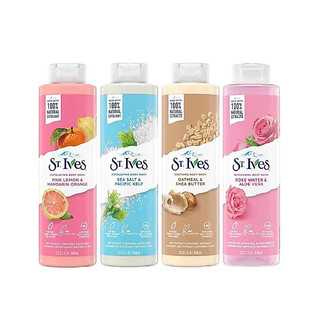 Sữa tắm tẩy tế bào chết st.ives muối biển/ cam chanh/ yến mạch bơ 650ml