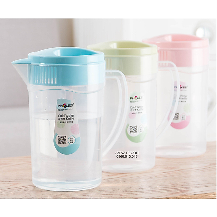 Giá Sỉ Bình ca đ𝗼𝗻𝗴 𝗻𝗵𝘂̛̣𝗮 chia vạch định lượng 2400ml(2,4lít) - 3500ml(3,5lít) dày dặn đẹp giá rẻ c