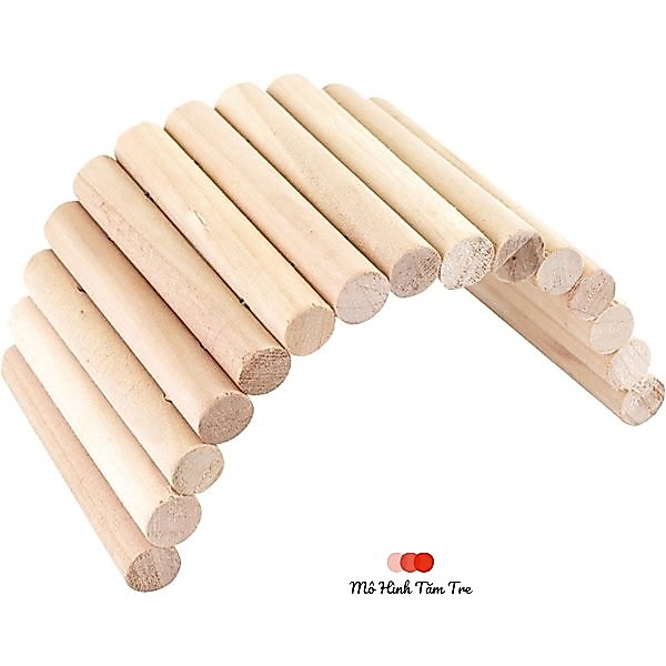 [XẢ HÀNG] Thanh gỗ thông dài 10cm (8 10 12 15 20 25 30 40 50) làm macrame, trang trí handmade