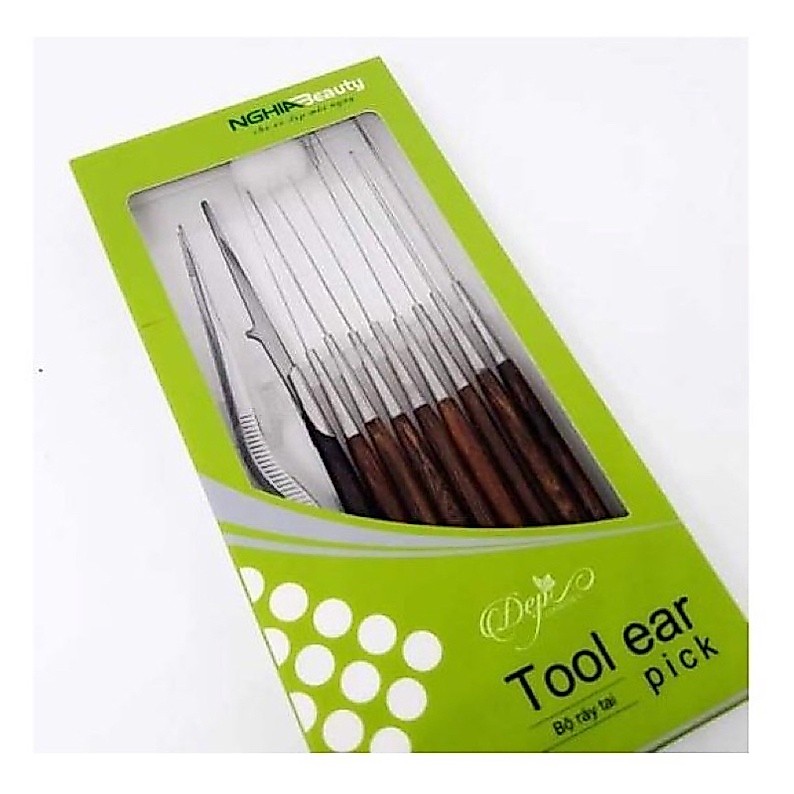 Bộ Lấy Ráy Tai Kềm Nghĩa Cao Cấp 10 Món