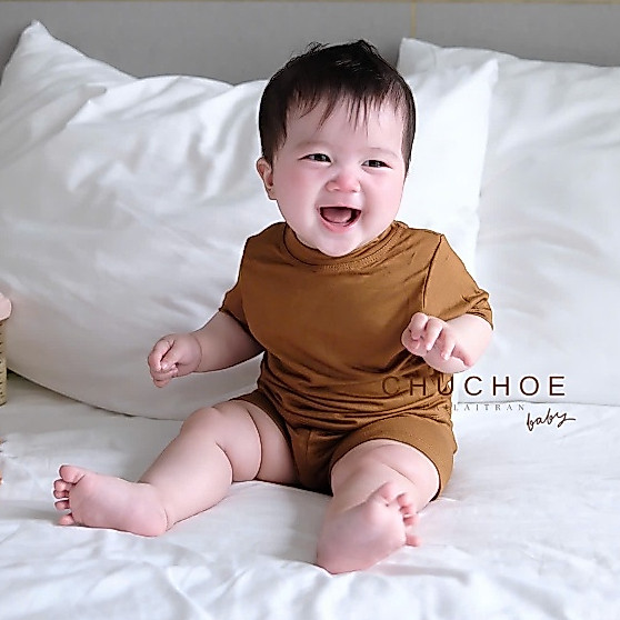 BỘ THUN LẠNH TAY NGẮN QUẦN NGẮN CHO BÉ TRAI BÉ GÁI