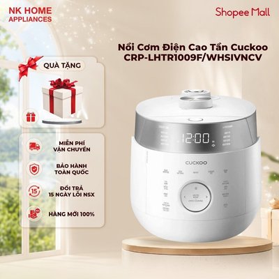Nồi Cơm Điện Tử Áp Suất Kép Cao Tần Cuckoo CRP-LHTR1009F/WHSIVNCV 1.8L - BH chính hãng