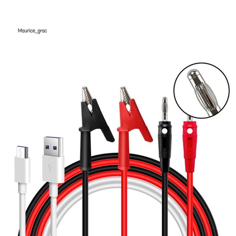 Đầu cắm chuối mới vào cáp kiểm tra kẹp cá sấu và cáp truyền thông Nicro cho đầu ra RD6006 RD6012 RD6