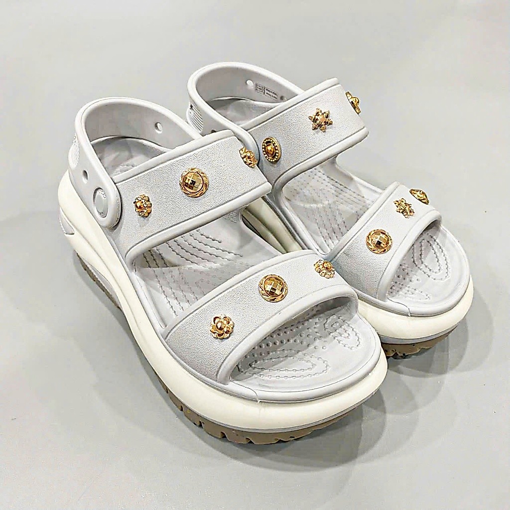 (Bảng màu mới) Sandal mega crush đế bóng tặng kèm full jibbitz sticker 3D xịn, xăng đan crush mega đ