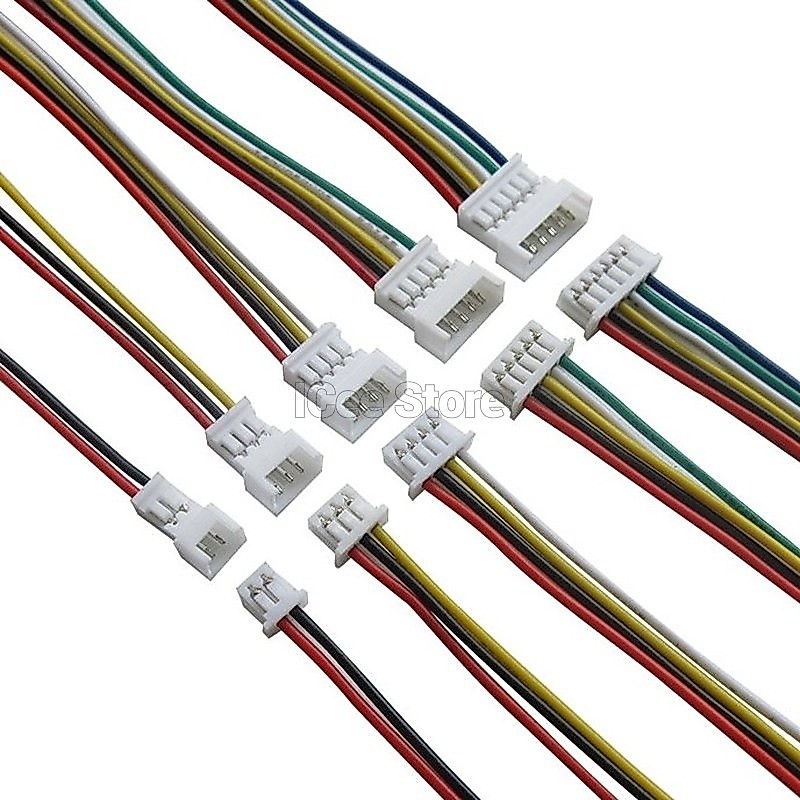 [1 cặp] Jack nối đực cái 2P, 3P, 4P JST 1.25mm JST1.25 (Đầu nối, jack cắm)