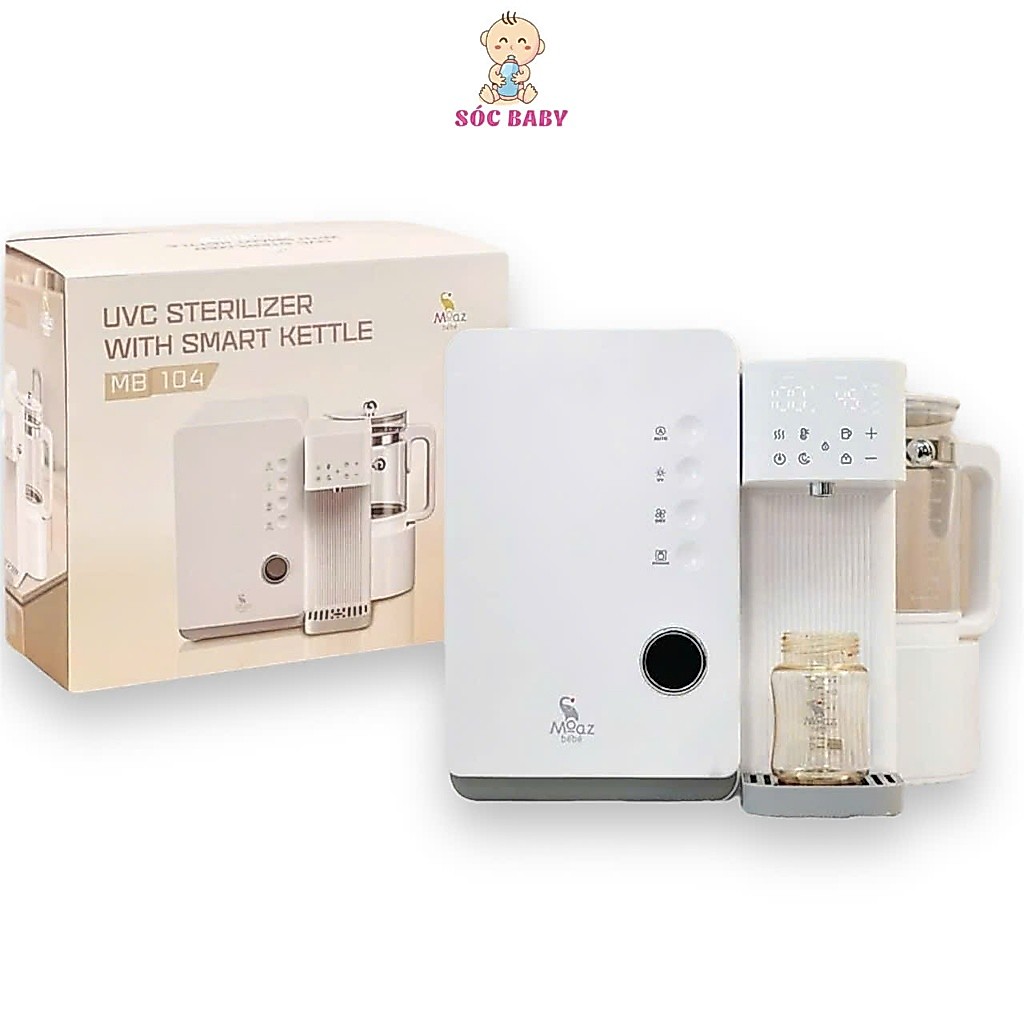 Máy tiệt trùng sấy khô UVC và đun nước thông minh Moaz BéBé MB104