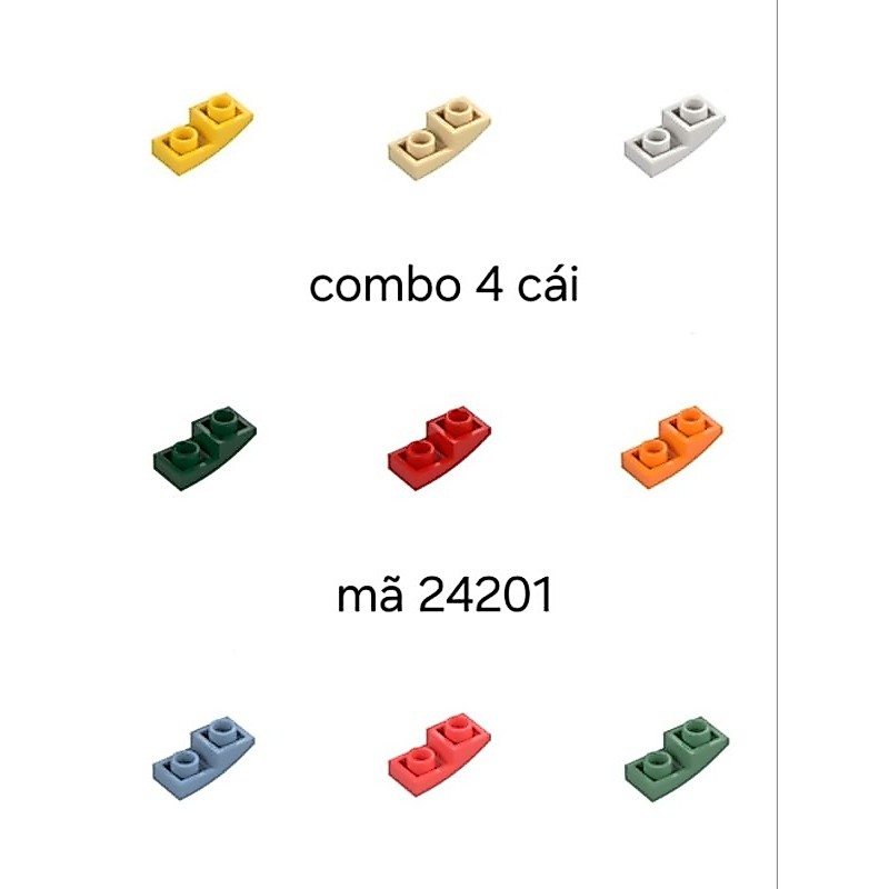 Xếp hình combo 4 gạch mã 24201 (mới 100%)