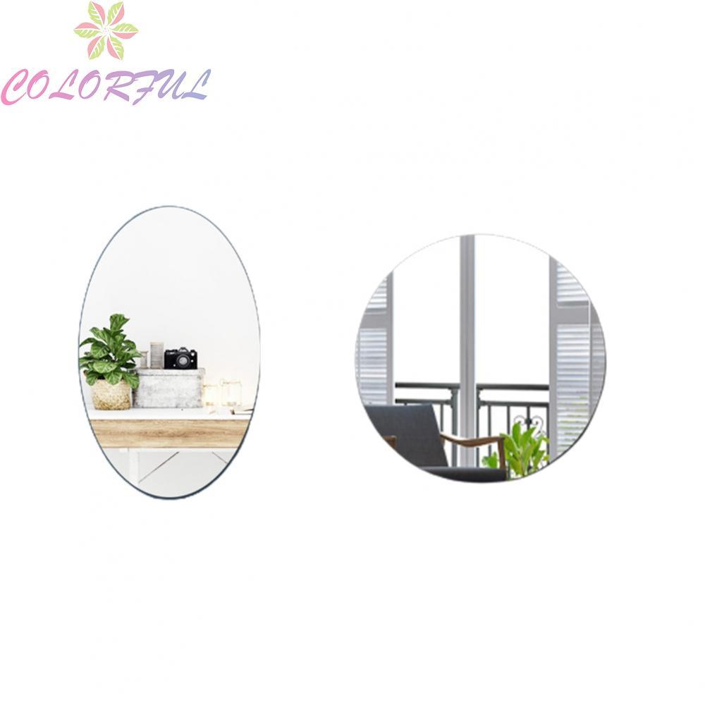 High Toughness Self adhesive Acrylic Round and Oval Mirror Wall Sticker