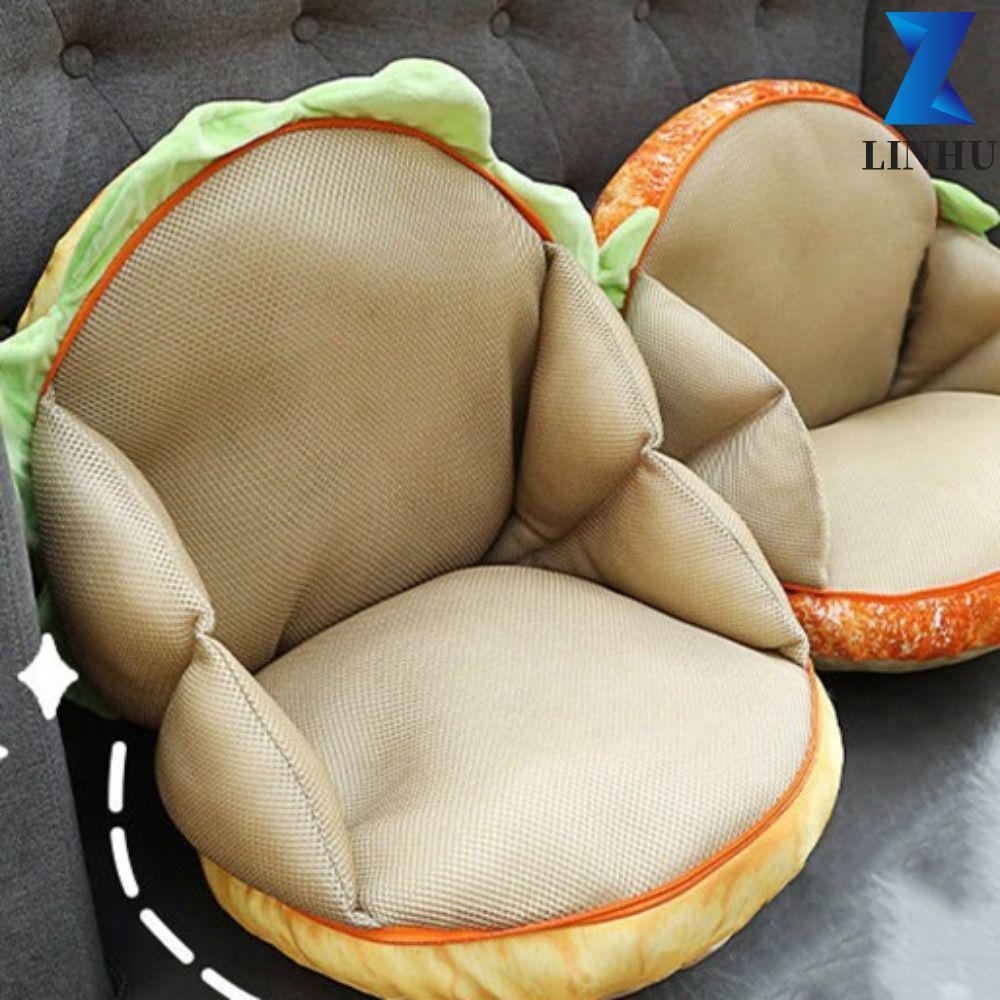 LINHU Gối Burger Thực Tế, Burger Thực Tế Mô Phỏng Burger Burger Cheeseburger Gối, Mềm Sang Trọng San