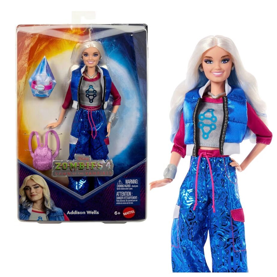 Mỹ Disney Chính Hãng Zombies 4 Ma Cà Rồng Dawn Zombies 4 Addison Búp Bê Hành Động