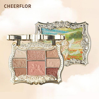 Bảng phấn mắt CHEERFLOR Bảng phấn mắt tám màu có highlighter mờ.