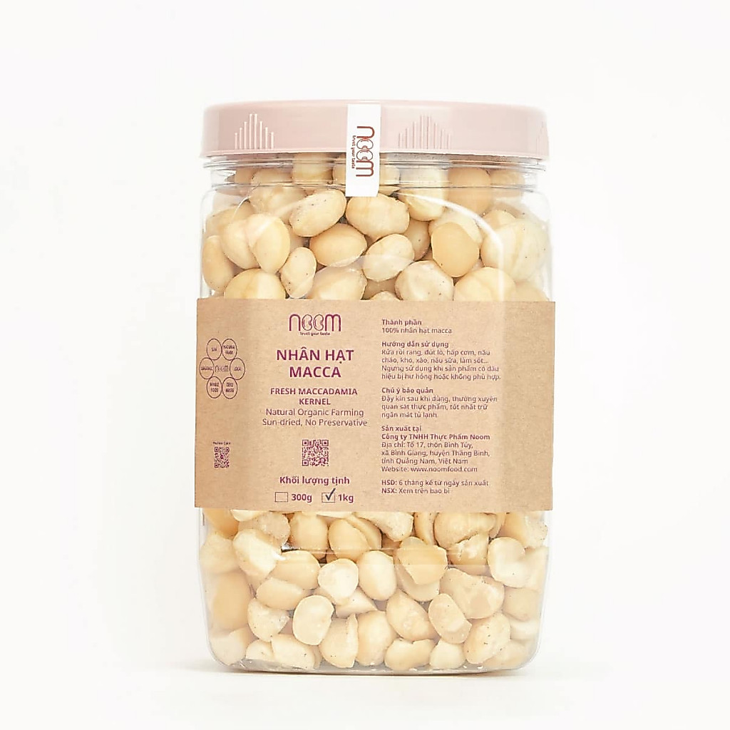 Nhân hạt macca tươi 1kg