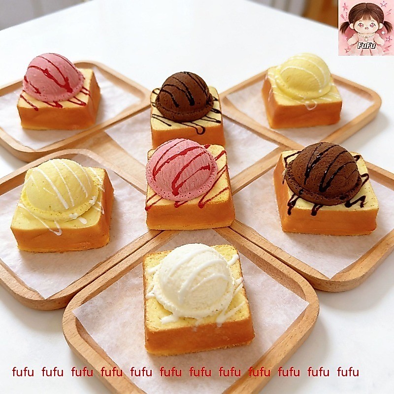 Bánh mì Đồ chơi Squishy tăng chậm Kem Squishy tăng chậm để giảm căng thẳng của fufu
