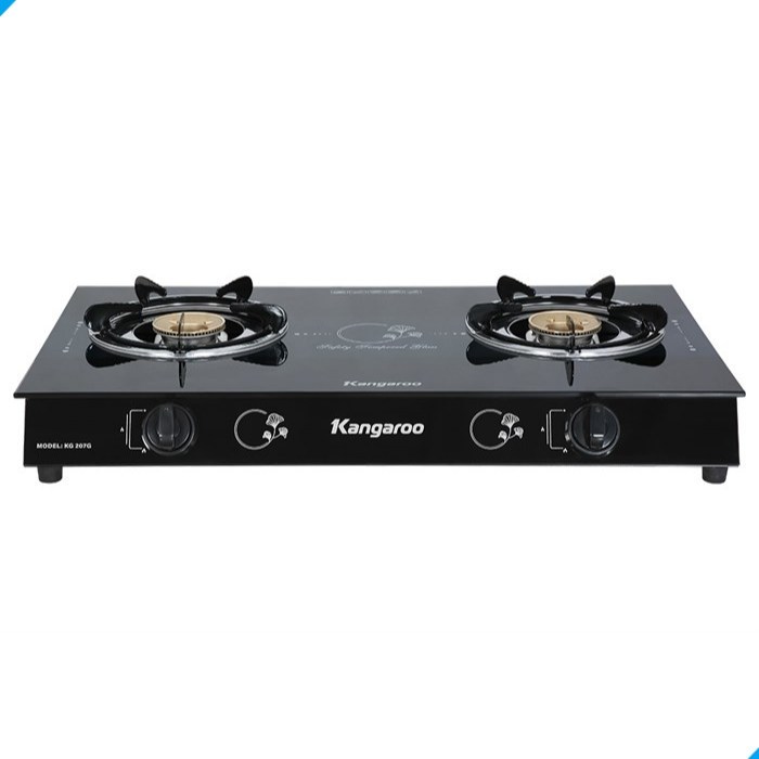 [SALE] Bếp ga đôi Kangaroo KG207G  chính hãng trưng bày mới 97-99 Bảo hành 12 thánh chính hãng