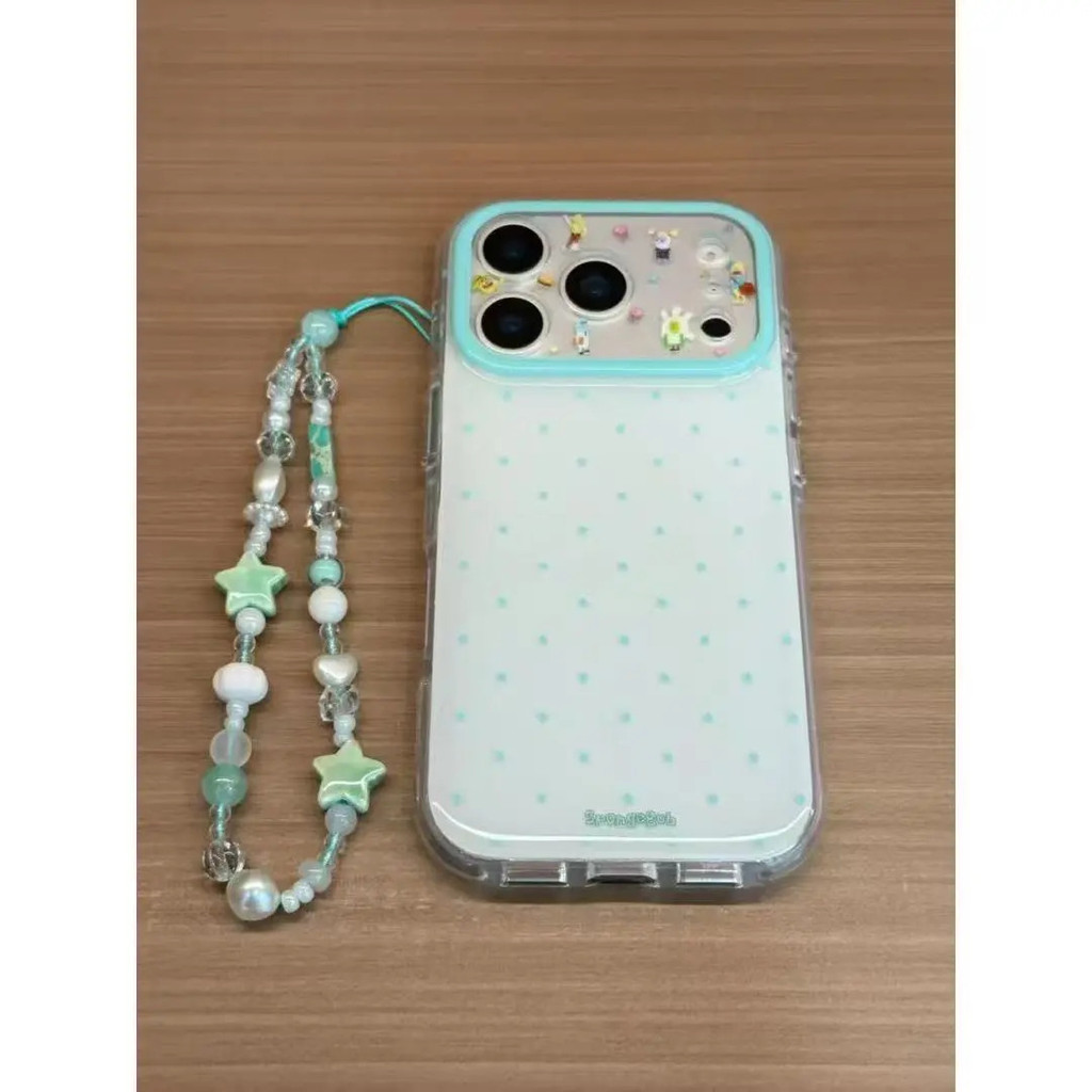 Ốp Điện Thoại Thích Hợp Cho iPhone 11 12 13 14 15 16 17 Pro max Màu Xanh Lá Cây Chấm Bi Thường Trú C