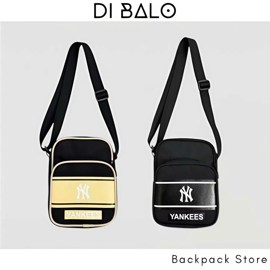 Túi Đeo Chéo MLB NY Nam Nữ Bag Sling Mini Cao Cấp Túi NY MLB Vải Polyester Chống Nước Hai Ngăn DI BA