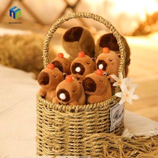 Healmeyou Móc khóa buộc đuôi Capybara sang trọng, Móc khóa đuôi hoạt hình Wag Đồ chơi đuôi búp bê sang trọng, Móc khóa Đồ chơi động vật nhồi bông Thời trang đuôi vẫy Capybara Búp bê trẻ em