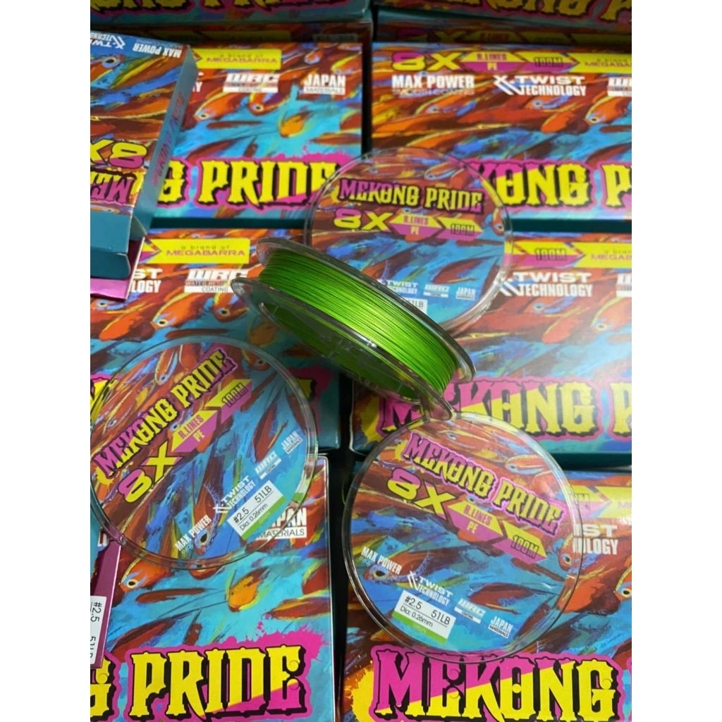 Dây pe x8 màu MEKONG PRIDE