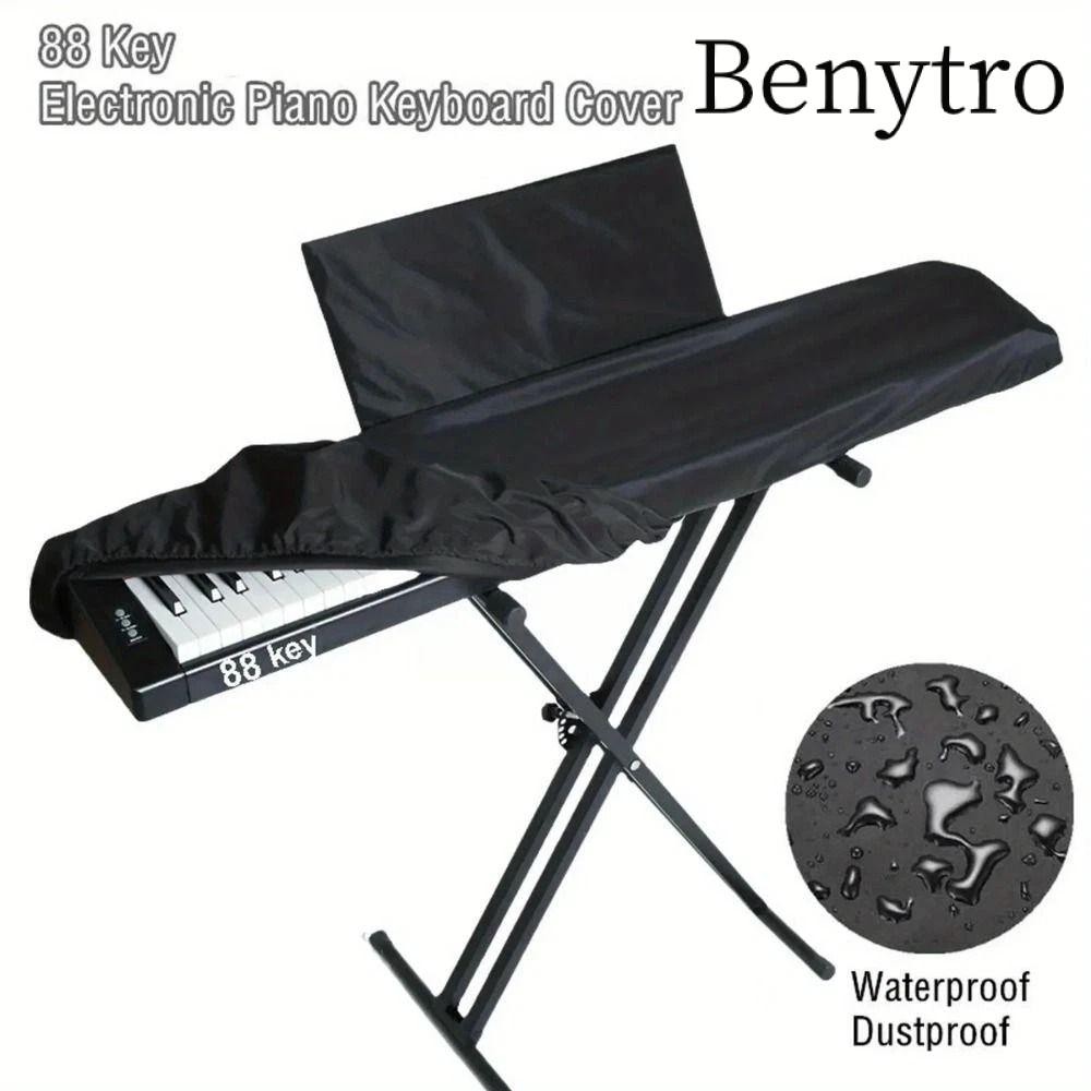 Benytro Vỏ bụi đàn piano điện tử BENYTRO, Vỏ bàn phím đàn hồi thoáng khí, Dây rút 61 / 88 phím Vỏ bảo vệ đàn piano chống bụi