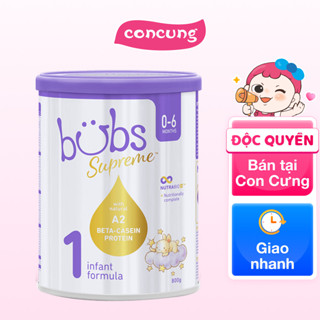 Sữa Bubs Supreme số 1 800g (0-6 tháng)
