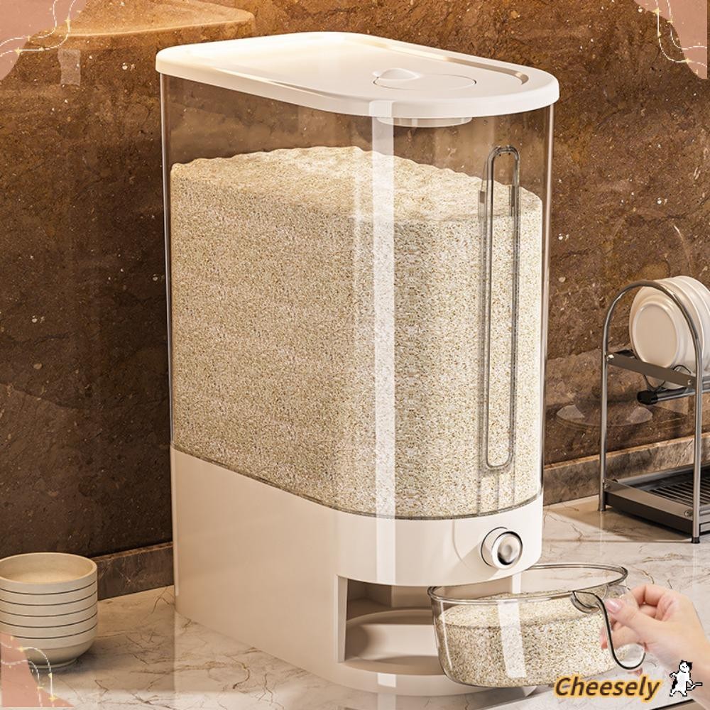 Hộp đựng gạo CHEESELY, Hộp kín gạo 5 / 10KG chống côn trùng, Hộp đựng kín chống ẩm kín khí Sử dụng nhà bếp