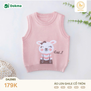  Áo len ghile cổ tròn Dokma DA2985  9-36M  chất len tự nhiên 