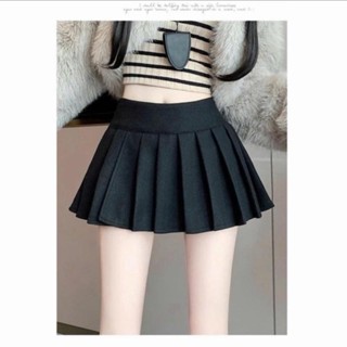  Chân Váy Dạ Trơn Dáng Tennis Khóa Sườn Cạp Lưng Cao BIG SIZE TA-036 Nữ Women 