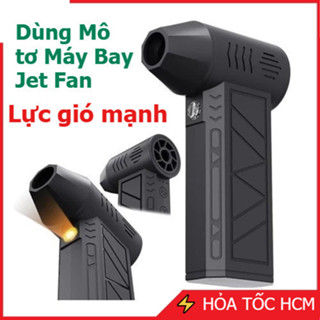  Jet Fan Turbo - Quạt phản lực Mini Có tích hợp pin sạc và đèn cổng sạc Type-c Máy thổi bụi lực gió mạnh LK247 