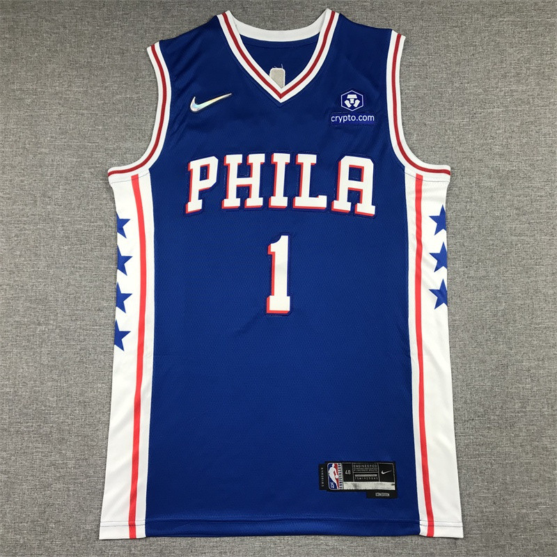 Áo Jersey NBA Philadelphia 76ers màu xanh đậm - Thiết kế mới nhất