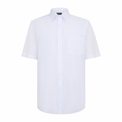 Áo sơ mi tay ngắn vạt tròn VIETTIEN vải Cotton form REGULAR VT00000539