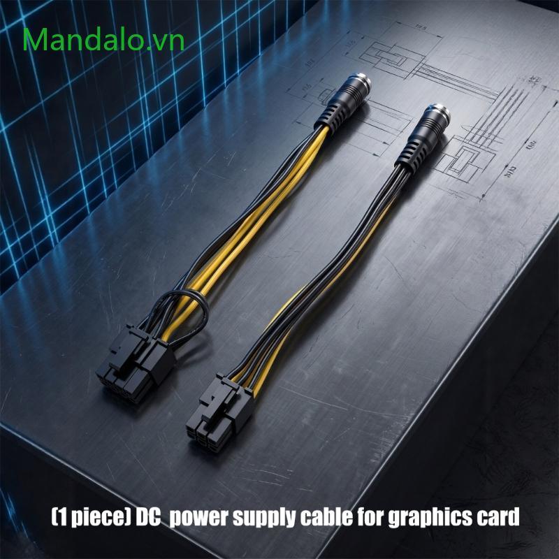 Met DC5 5X2 1Mm Đến 6Pin 6 + 2Pin Card Đồ Họa Cáp Nguồn PVC Linh Hoạt Cho PC Build